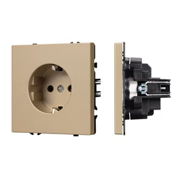 Фото #1 товара Механизм электрической розетки SCT-NOBE-MEU1-SFPL-GD (230V, 16A) (Arlight, -)