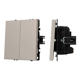 Фото #1 товара Механизм выключателя двухклавишный перекрёстный SWT-NOBE-MKX2-SFPL-CA (230V, 10A) (Arlight, Кашемир)