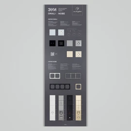 Фото #1 товара Стенд Электроустановки NOBE-OMALI-E2-1760x600mm (DB 3мм, пленка) (Arlight, -)