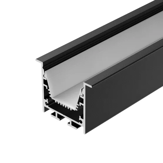 Фото #2 товара Профиль LINIA45-F-TRAY-3000 BLACK (Arlight, Алюминий)