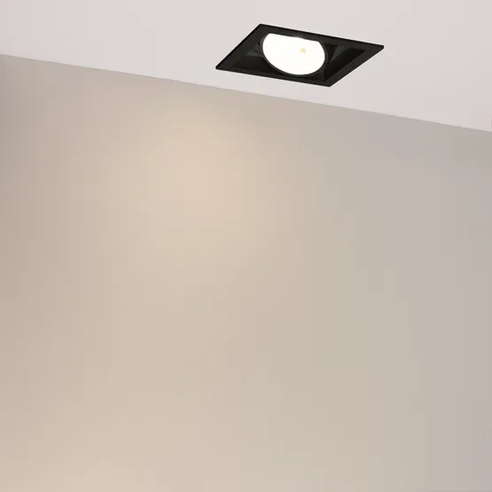 Фото #2 товара Светильник MS-VORTEX-BUILT-S140x140-30W Warm3000 (BK-BK, 30 deg, 230V) (Arlight, IP20 Металл, 5 лет)