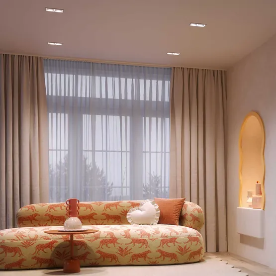 Фото #3 товара Светильник MS-FLOW-BUILT-S85x85-12W Warm3000 (WH, 38 deg, 230V) (Arlight, IP20 Металл, 5 лет)