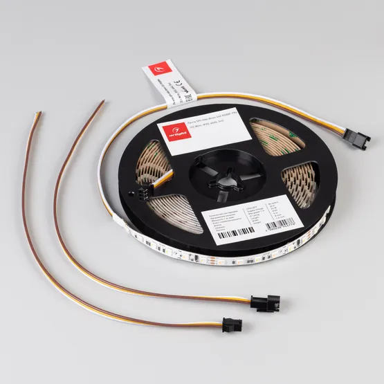 Фото #2 товара Светодиодная лента SPI-H84-8mm 24V RGBW-Day-PX6 (22 W/m, IP20, 4040, 5m) (Arlight, -)