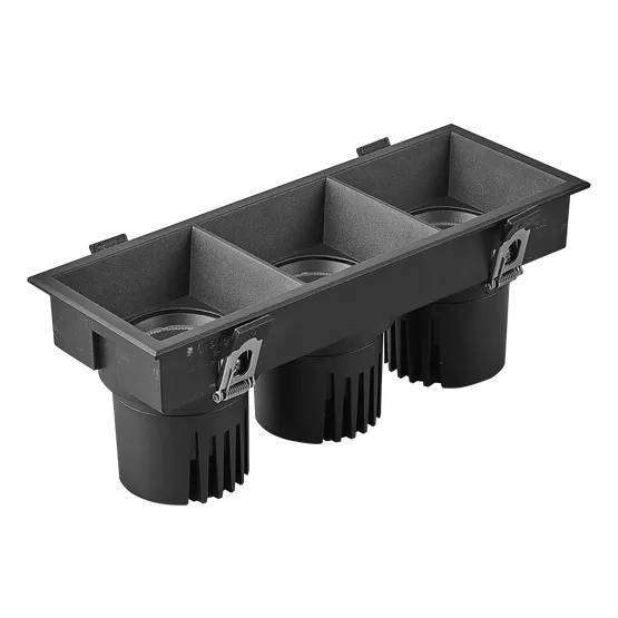 Фото #1 товара Светильник MS-FLOW-BUILT-S230x85-3x12W Warm3000 (BK, 38 deg, 230V) (Arlight, IP20 Металл, 5 лет)