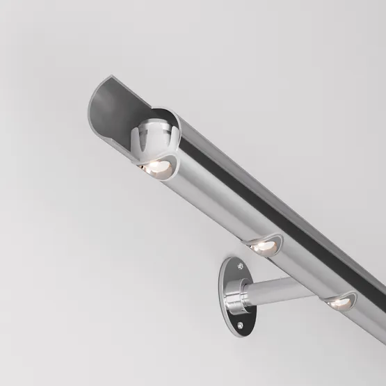 Фото #4 товара Светильник ALT-LODESTAR-HANDRAIL-R27-1.5W Day4000 (GR, 70 deg, 12-24V) (Arlight, IP67 Металл, 3 года)