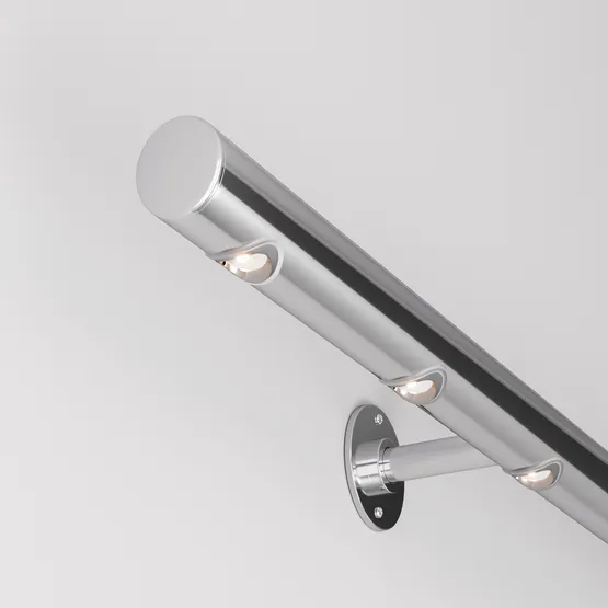 Фото #5 товара Светильник ALT-LODESTAR-HANDRAIL-R27-1.5W Day4000 (GR, 70 deg, 12-24V) (Arlight, IP67 Металл, 3 года)