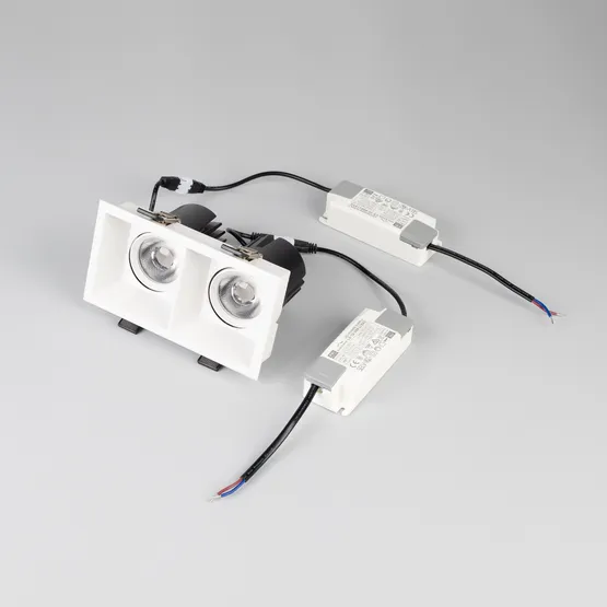 Фото #4 товара Светильник MS-FLOW-BUILT-S157x85-2x12W Day4000 (WH, 38 deg, 230V) (Arlight, IP20 Металл, 5 лет)