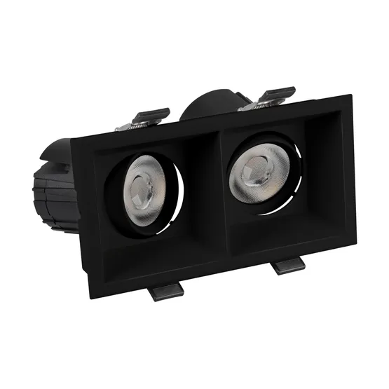 Фото #2 товара Светильник MS-FLOW-BUILT-S157x85-2x6W Day4000 (BK, 55 deg, 230V) (Arlight, IP20 Металл, 5 лет)