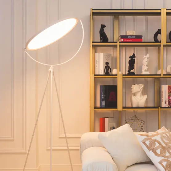 Фото #2 товара Светильник SP-LUNAR-FLOOR-D660-35W Dim-to-Warm (WH, 120 deg, 230V) (Arlight, IP20 Металл, 5 лет)