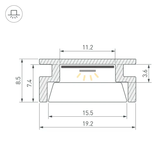Фото #3 товара Профиль HR-3000 (Arlight, Алюминий)