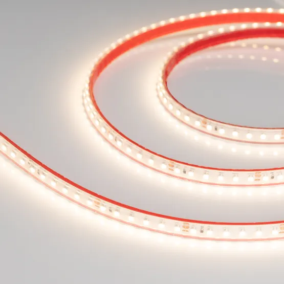 Фото #4 товара Светодиодная лента RTW 2-5000PS-50m 24V Warm3000 2x (3528, 120 LED/m, LUX) (Arlight, 9.6 Вт/м, IP67)