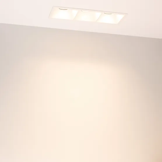 Фото #3 товара Светильник MS-FLOW-BUILT-S230x85-3x6W Warm3000 (WH, 55 deg, 230V) (Arlight, IP20 Металл, 5 лет)