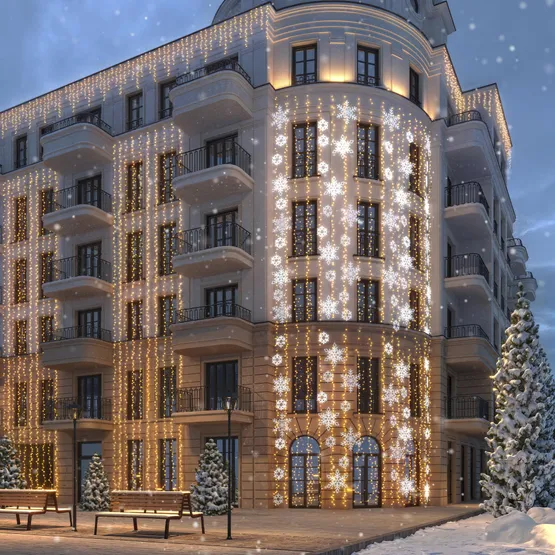 Фото #3 товара Фигура ARD-SNOWFLAKE-M7-450x375-108LED Warm (230V, 6.5W) (Ardecoled, IP65)