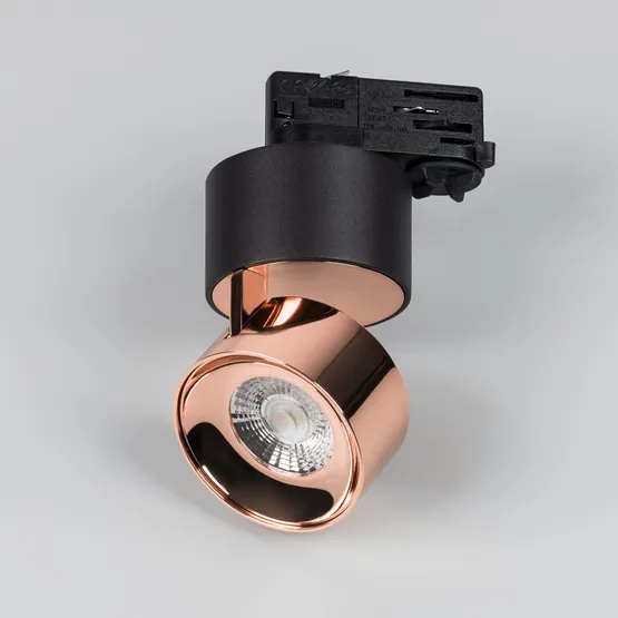 Фото #3 товара Светильник SP-PLURIO-TRACK-4TR-R77-9W Warm3000 (BK-COP, 36 deg, 230V) (Arlight, IP20 Металл, 3 года)