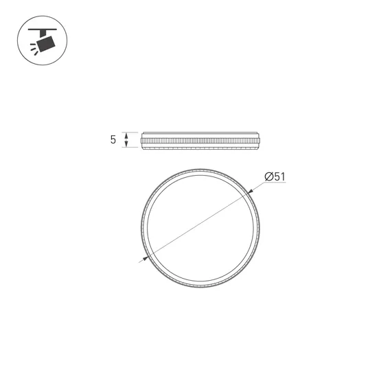 Фото #3 товара Фильтр LGD-ARTIFACT-ND-LENS-R49 (BK) (Arlight, Металл)