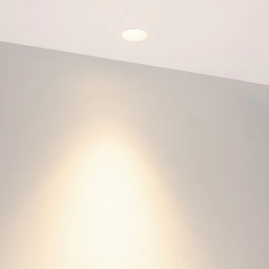 Фото #3 товара Светильник MS-INVISIO-TRIMLESS-R55-15W Warm3000 (WH-WH, 36 deg, 230V) (Arlight, IP54 Металл, 5 лет)