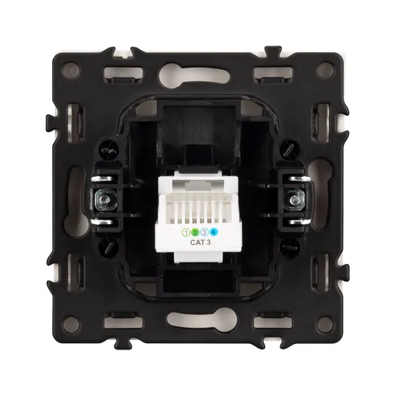 Фото #2 товара Механизм телефонной розетки SCT-NOBE-MTL1-SFPL-GD (RJ-11, 4C) (Arlight, Золотой песок)