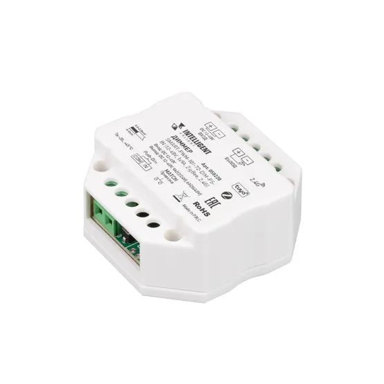 Фото товара INTELLIGENT ARLIGHT Диммер SMART-PWM-101-72-DIM-PD-IN (12-48V, 1x9A, ZigBee, 2.4G) (IARL, IP20 Пластик, 5 лет)