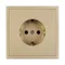 Минифото #4 товара Механизм электрической розетки SCT-NOBE-MEU1-SFPL-GD (230V, 16A) (Arlight, Золотой песок)