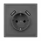 Минифото #2 товара Механизм розетки с USB зарядкой SCT-NOBE-MUAA-SFPL-GR (230V, 16A) (Arlight, Серый базальт)