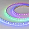 Минифото #1 товара Светодиодная лента герметичная SPI-P-B60-12mm 12V RGB-PX1-BPT (8 W/m, IP66, 5060, 5m) (Arlight, бегущий огонь)