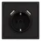 Минифото #3 товара Механизм розетки с USB зарядкой SCT-NOBE-MUAA-SFPL-BK (230V, 16A) (Arlight, Черный оникс)