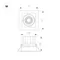 Минифото #3 товара Светильник MS-VORTEX-BUILT-S117x117-20W Warm3000 (WH-WH, 20 deg, 230V) (Arlight, IP20 Металл, 5 лет)