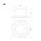 Минифото #3 товара Светильник MS-DROP-BUILT-R105-14W Warm2700 (WH, 85 deg, 230V) (Arlight, IP54 Металл, 5 лет)